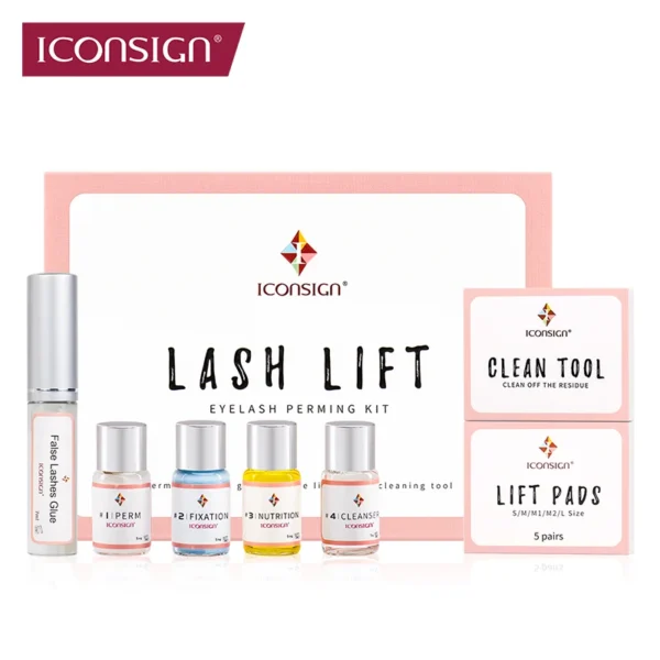dropshipping iconsign lash lift kit lifiting eyelash eyelash enhancer eyelash lifting kit lash perm eye makeup can do your logo