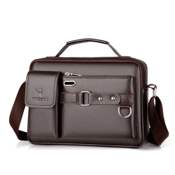 2024 new men shoulder bag for 10.4" ipad pu leather business handbags men messenger bags fashion man crossbody bag