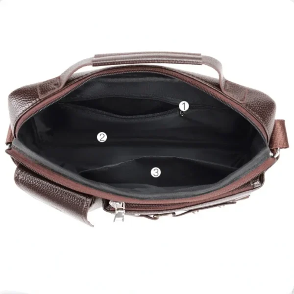 2024 new men shoulder bag for 10.4" ipad pu leather business handbags men messenger bags fashion man crossbody bag